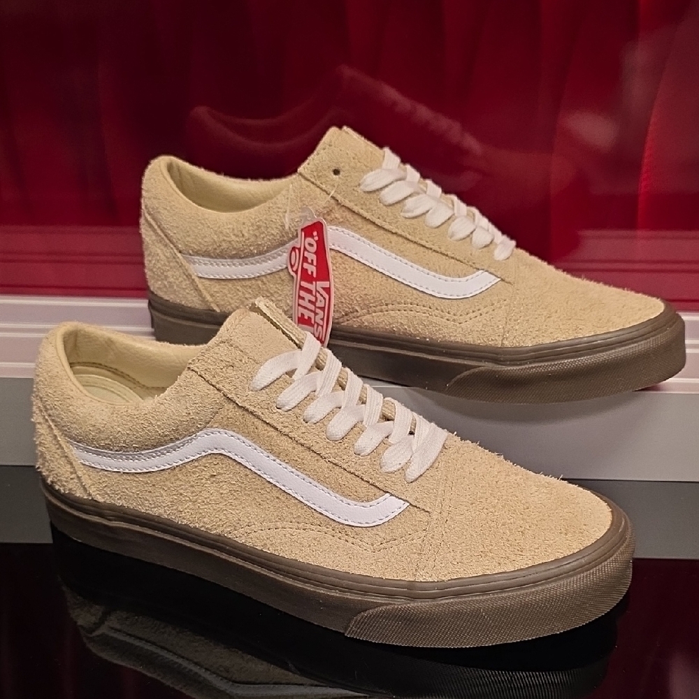 Vans Old Skool Hairy Suede Khaki Men’s 8 Women’s 9.5 New in Box